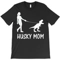 husky mom siberian husky mama dog dinosaur women mother t shirt T-Shirt