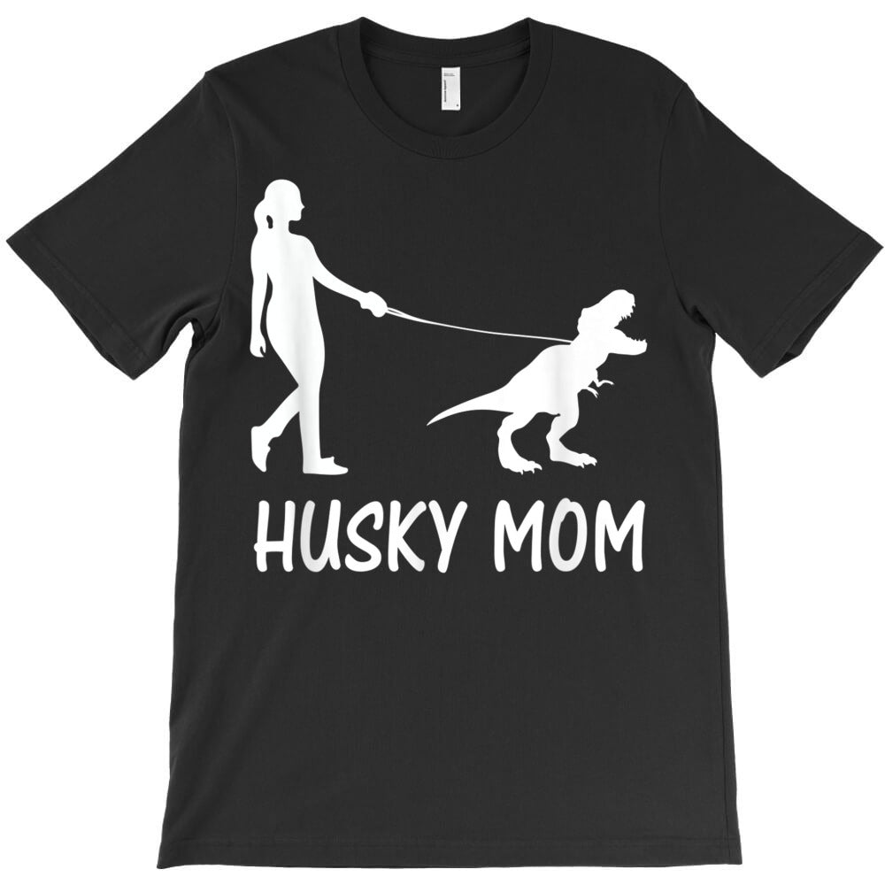 husky mom siberian husky mama dog dinosaur women mother t shirt T-Shirt