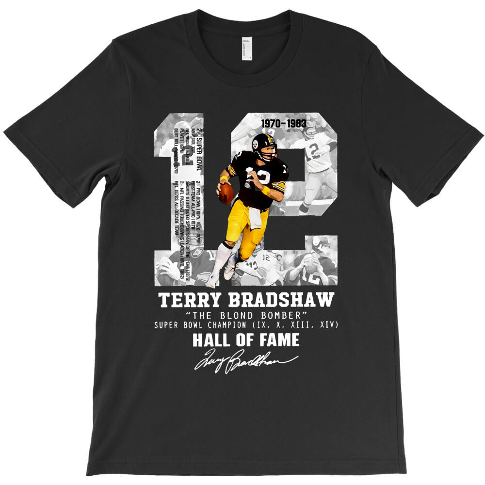 terry bradshaw the blond bomber h all o f f ame signature T-Shirt
