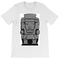 Tlaloc Rain God Monolith Pattern (Transparent) Graphic T-Shirt