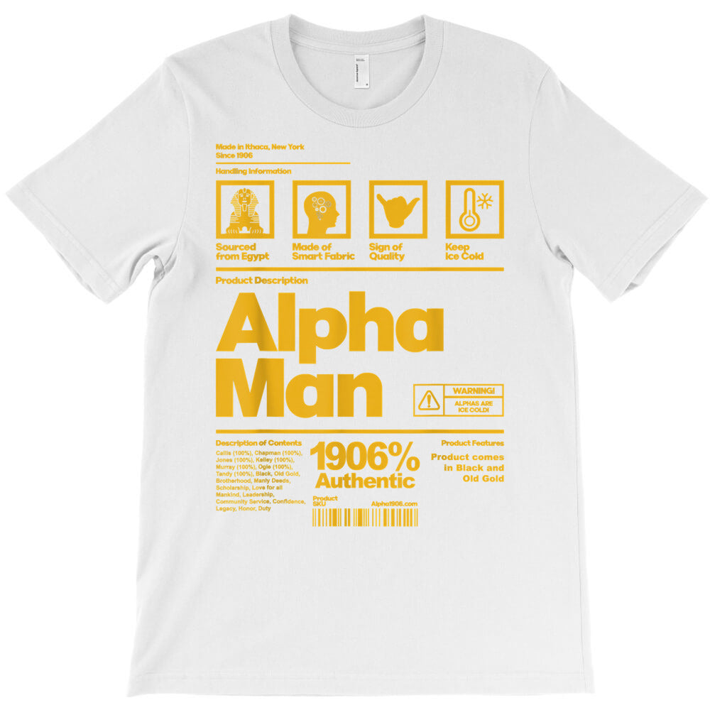 mens alpha african 1906 fraternity information des T-Shirt