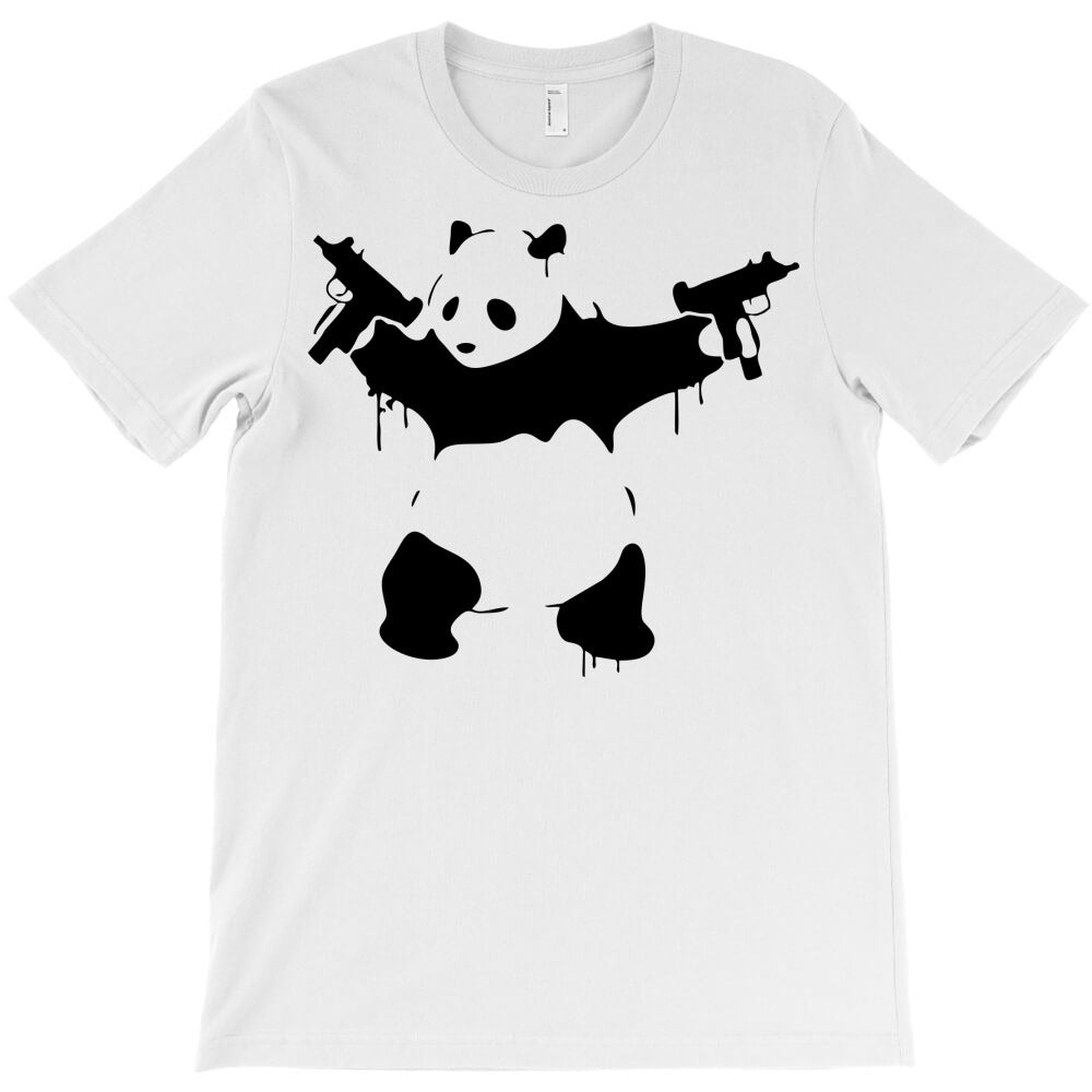 banksy panda with guns T-Shirt