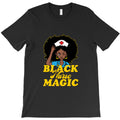 womens black history month nurse juneteenth medical afro african T-Shirt