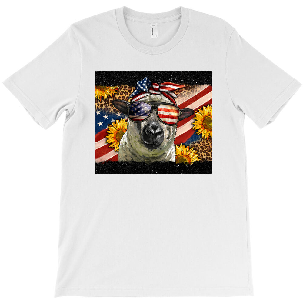 Western 4th Of July Sheep T-Shirt