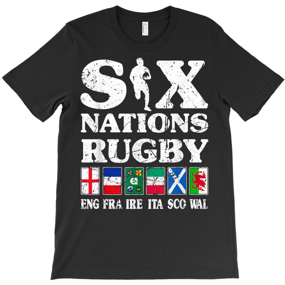 rugby 6 nations england france ireland italy scotland wales t shirt T-Shirt
