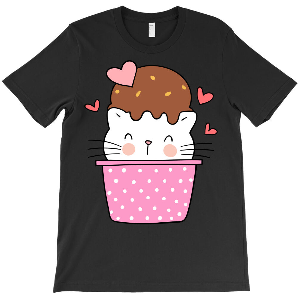 Valentine cat ice cream T-Shirt