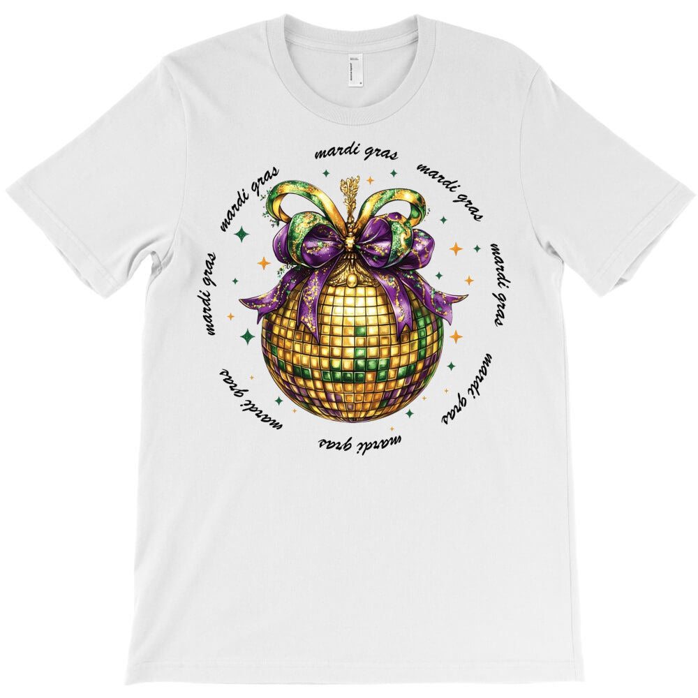 Sparkling Disco Ball Mardi Gras T-Shirt