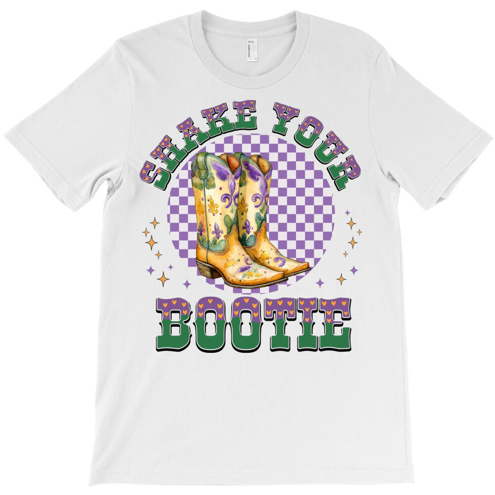 Strut Your Style Mardi Gras Boots T-Shirt