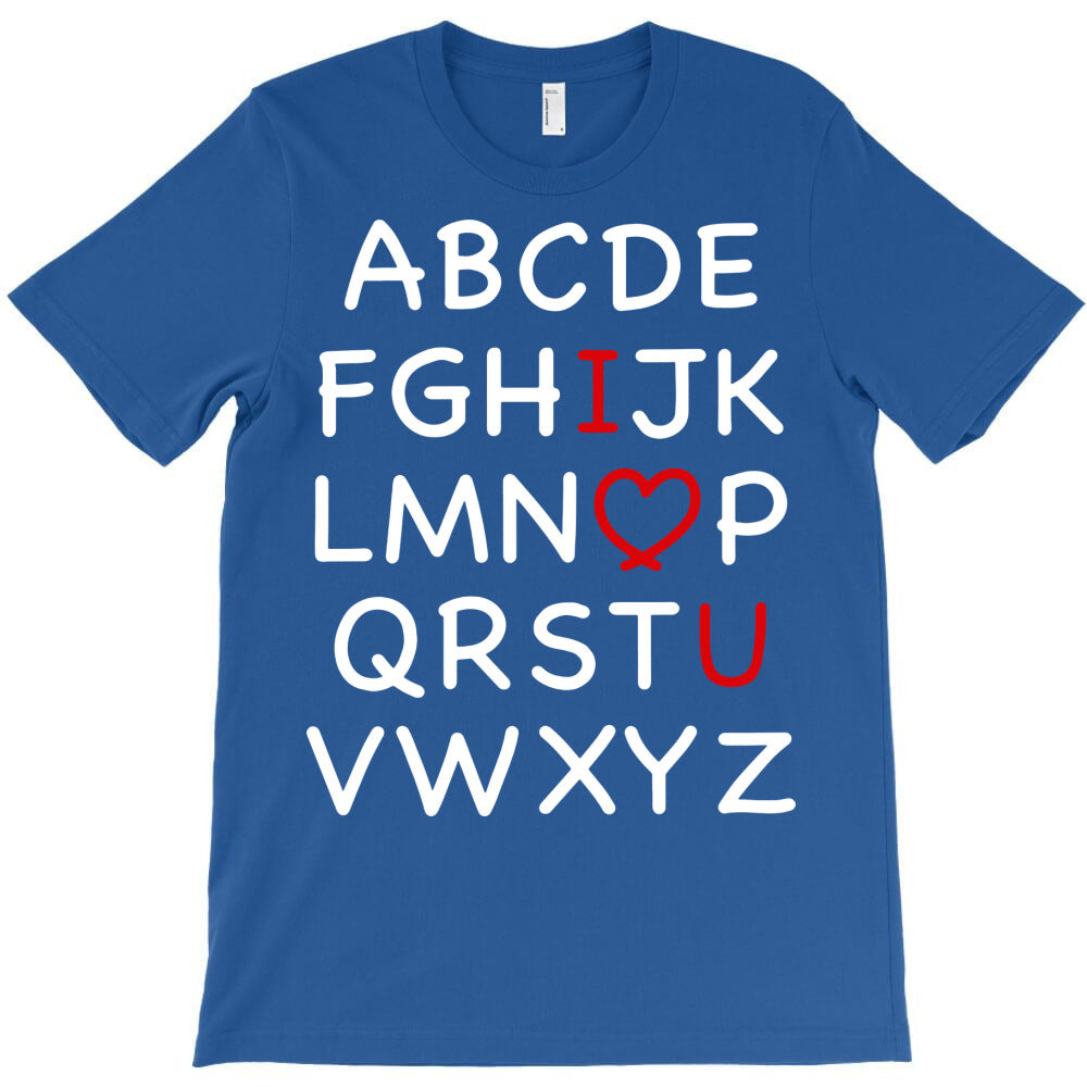 abc i love you, valentine's day abc, valentine's d T-Shirt
