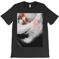 abstract red and black scribbles on monochrome bac T-Shirt