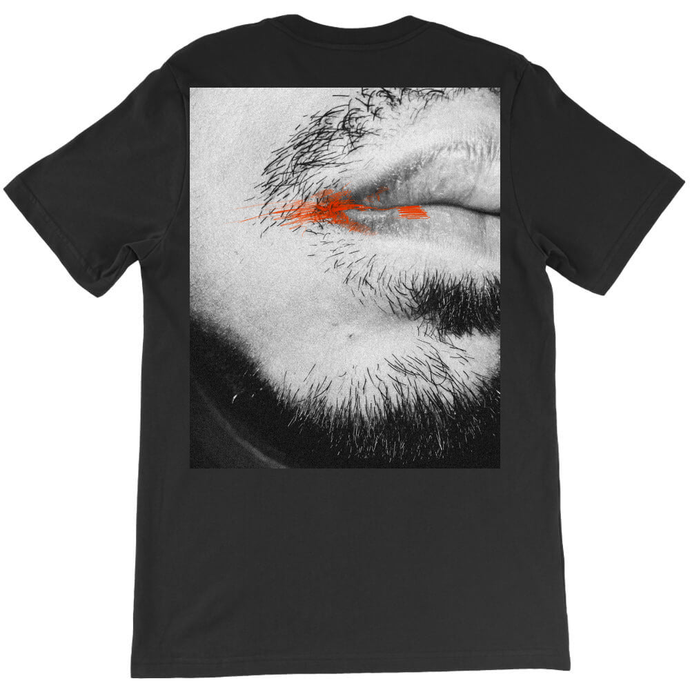image of distorted lips with splash of color T-Shirt