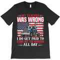 My teac*her was wrong, car, American flag,Asim T-Shirt
