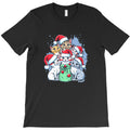 Festive Cats with Santa and Holiday Cheer T-Shirt
