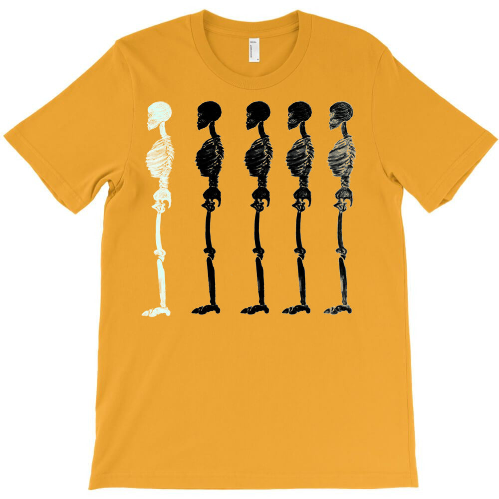 evolution of skeletal color T-Shirt