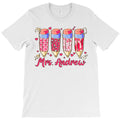 Adorable Teacher Valentine Coquette Bow Pencil T-Shirt