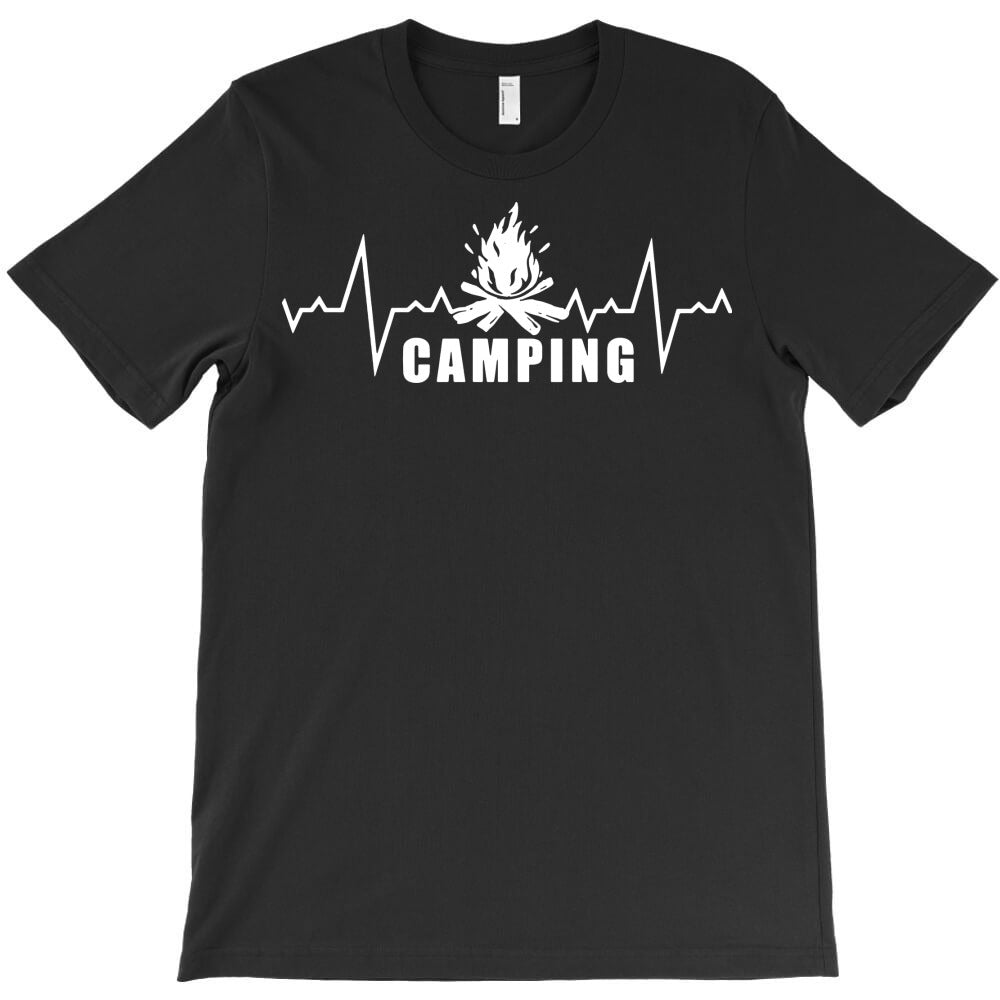 camping heartbeat T-Shirt