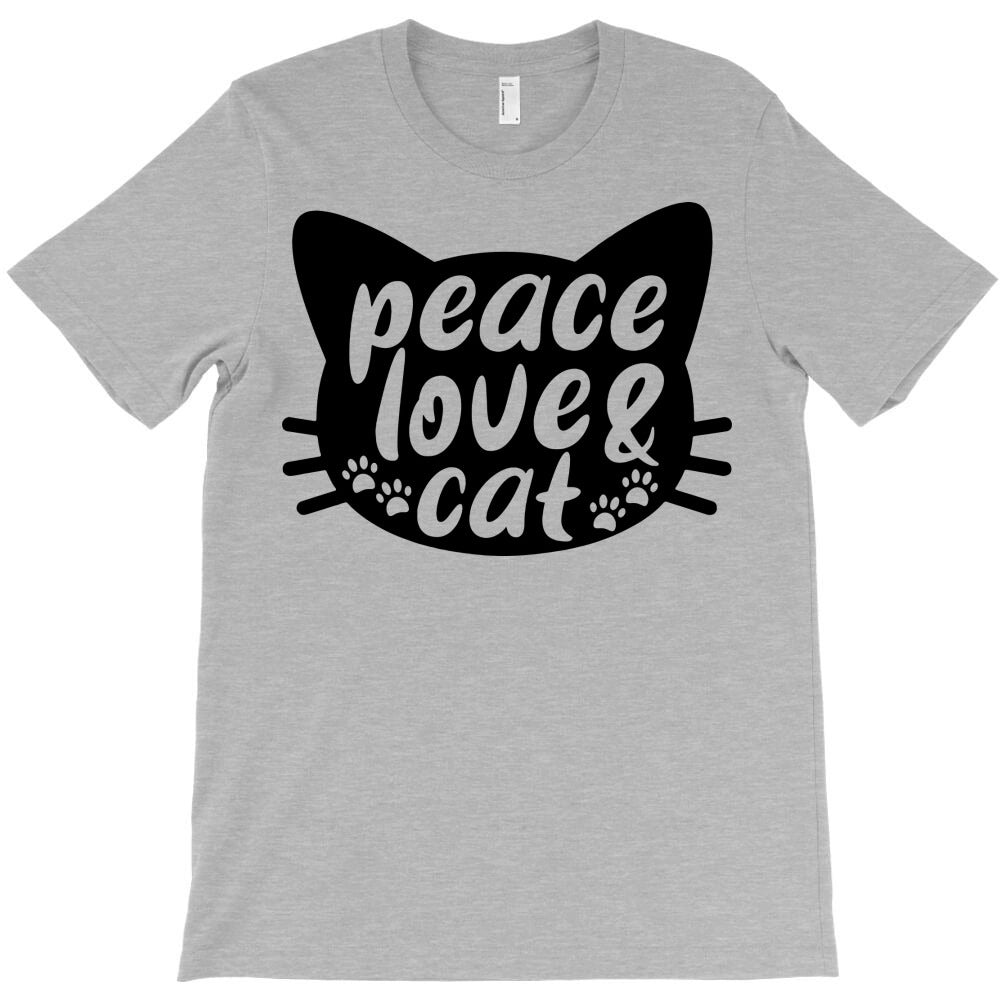 cat peace love T-Shirt
