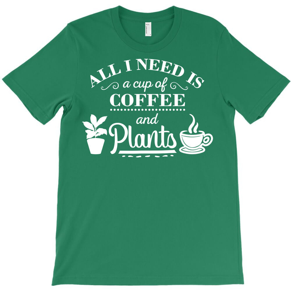 coffee and plants funny T-Shirt