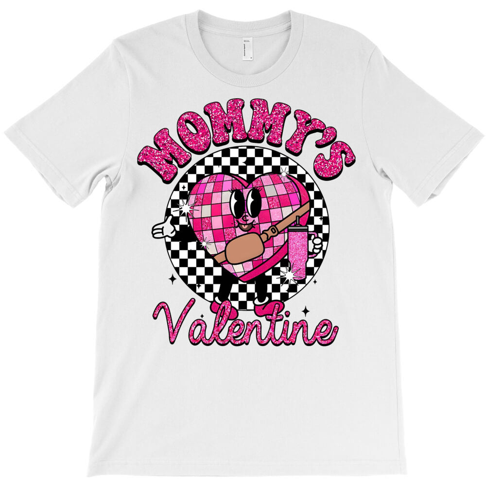 Sparkling Mommys Valentine Candy Heart T-Shirt