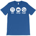 eat sleep style funny T-Shirt