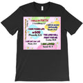 inspirational bible verses with floral background T-Shirt