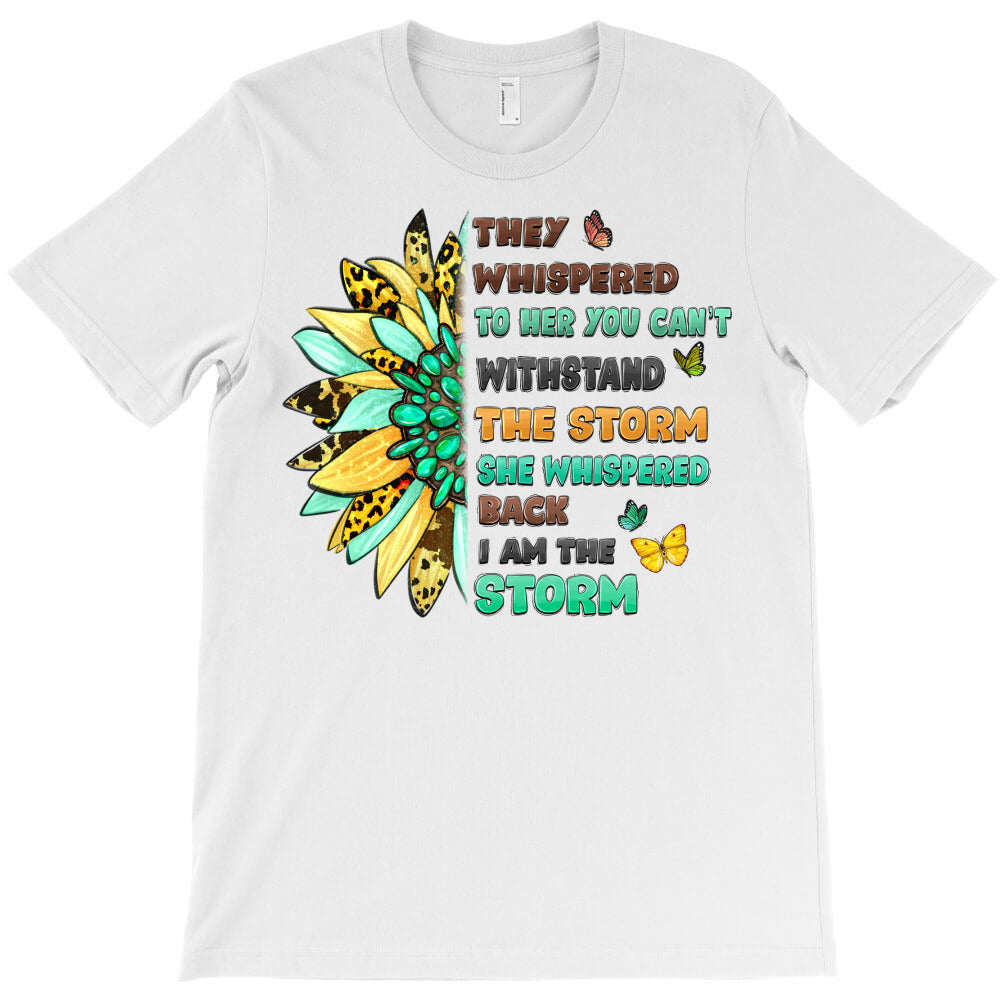 inspirational flower and quote design T-Shirt
