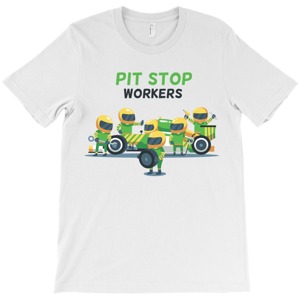 Pit stop workers, car, cars T-Shirt