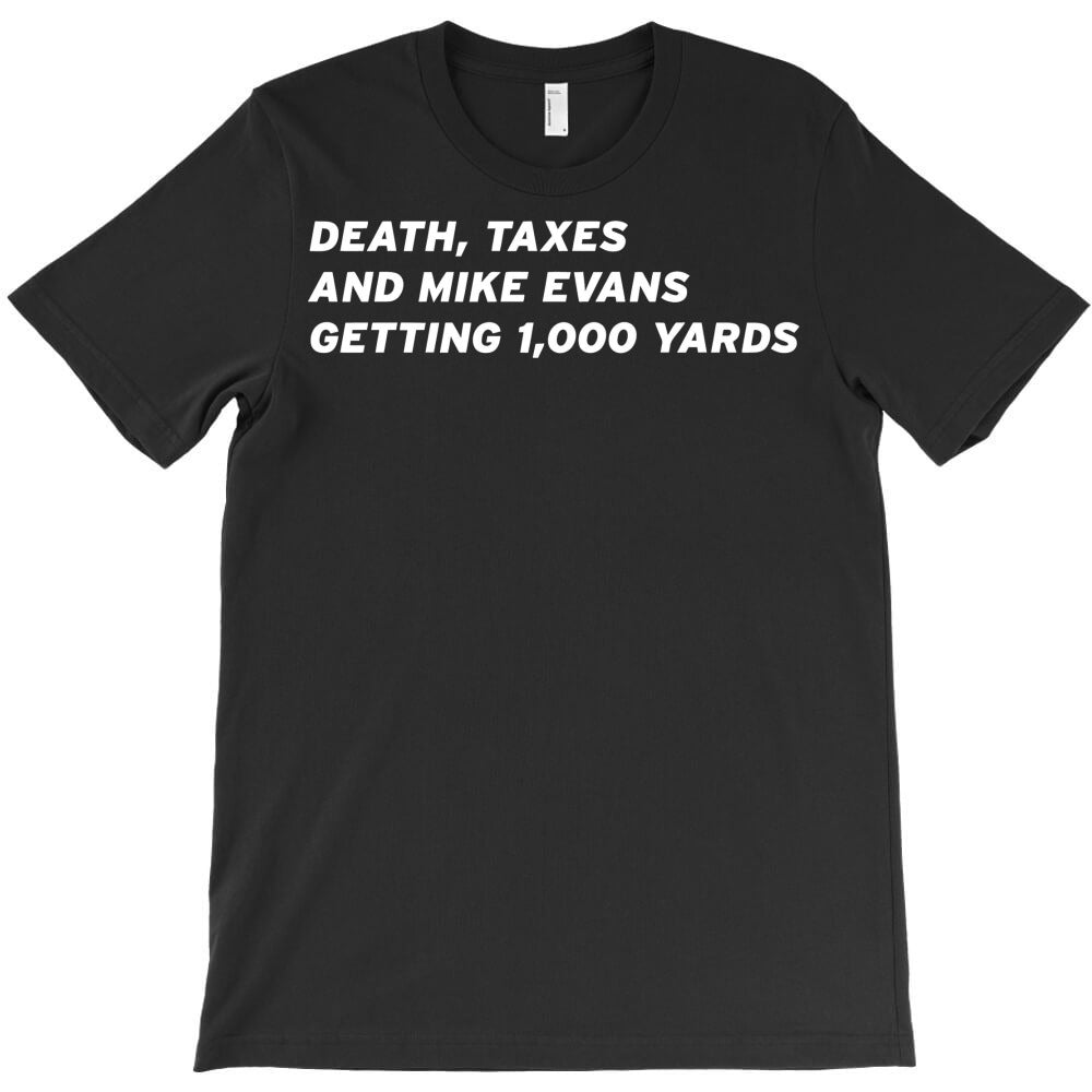 Death Taxes And Mike Evans Getting 1000 Yards T-Shirt