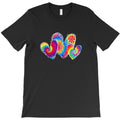 Three Tie Dye Hearts Love Funny Valentines Day T-Shirt