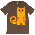 Whimsical Orange Cat T-Shirt
