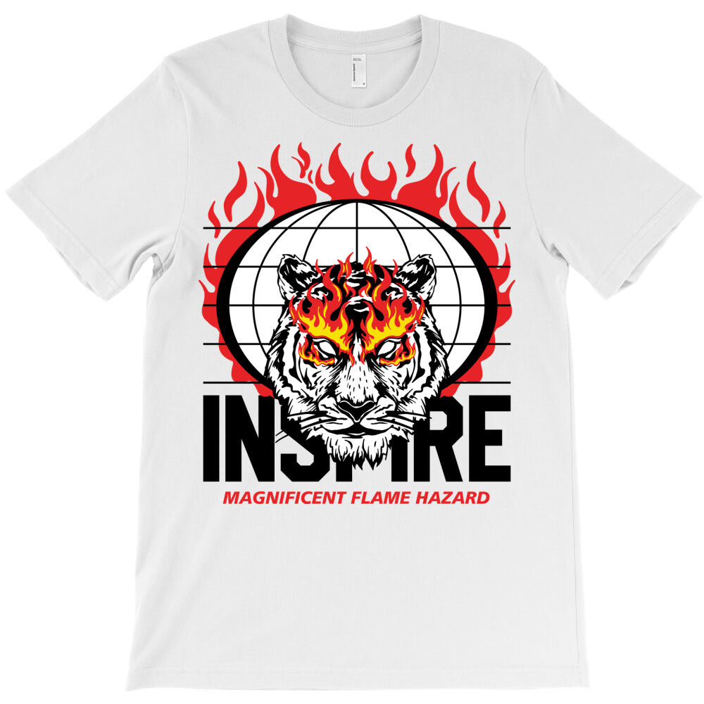 fiery tiger over world T-Shirt