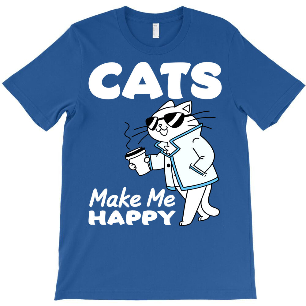 cat make me happy 2 T-Shirt