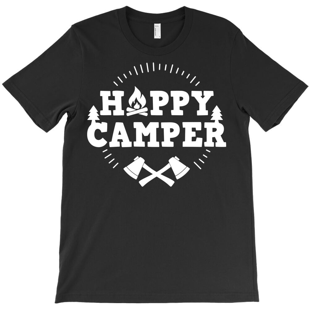 happy camper camping T-Shirt