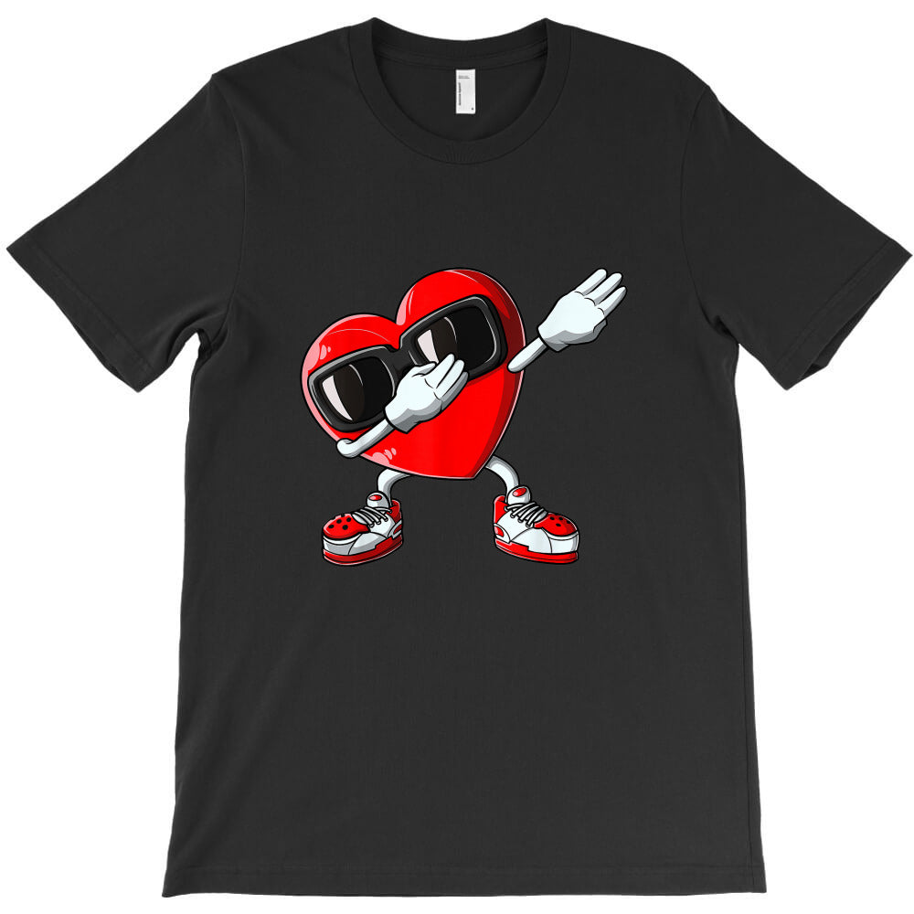 Valentines Day Dabbing Heart Love Dab Dance Gifts T-Shirt