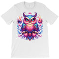 Vibrant heart owl art T-Shirt