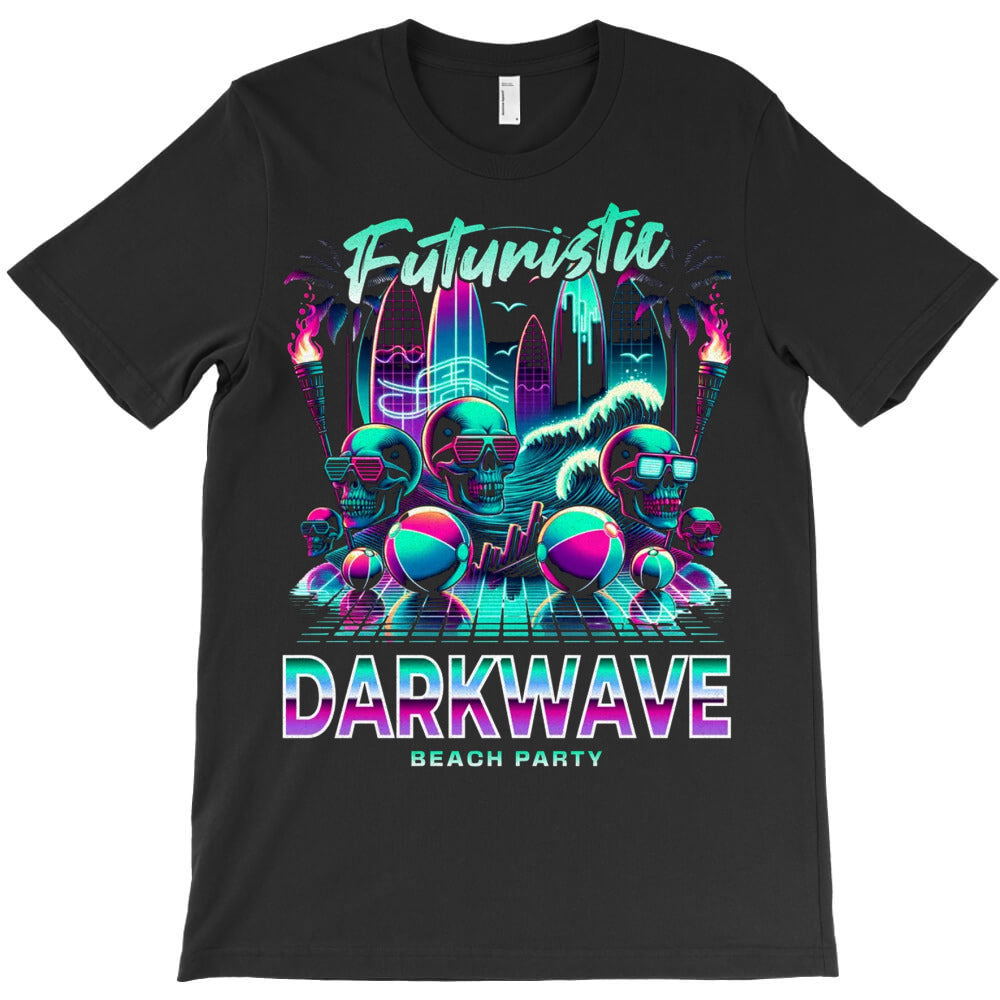 Futuristic Darkwave Beach Party T-Shirt