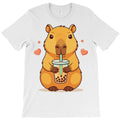 Cute Capybara Boba Tea Bubble Rodent T-Shirt