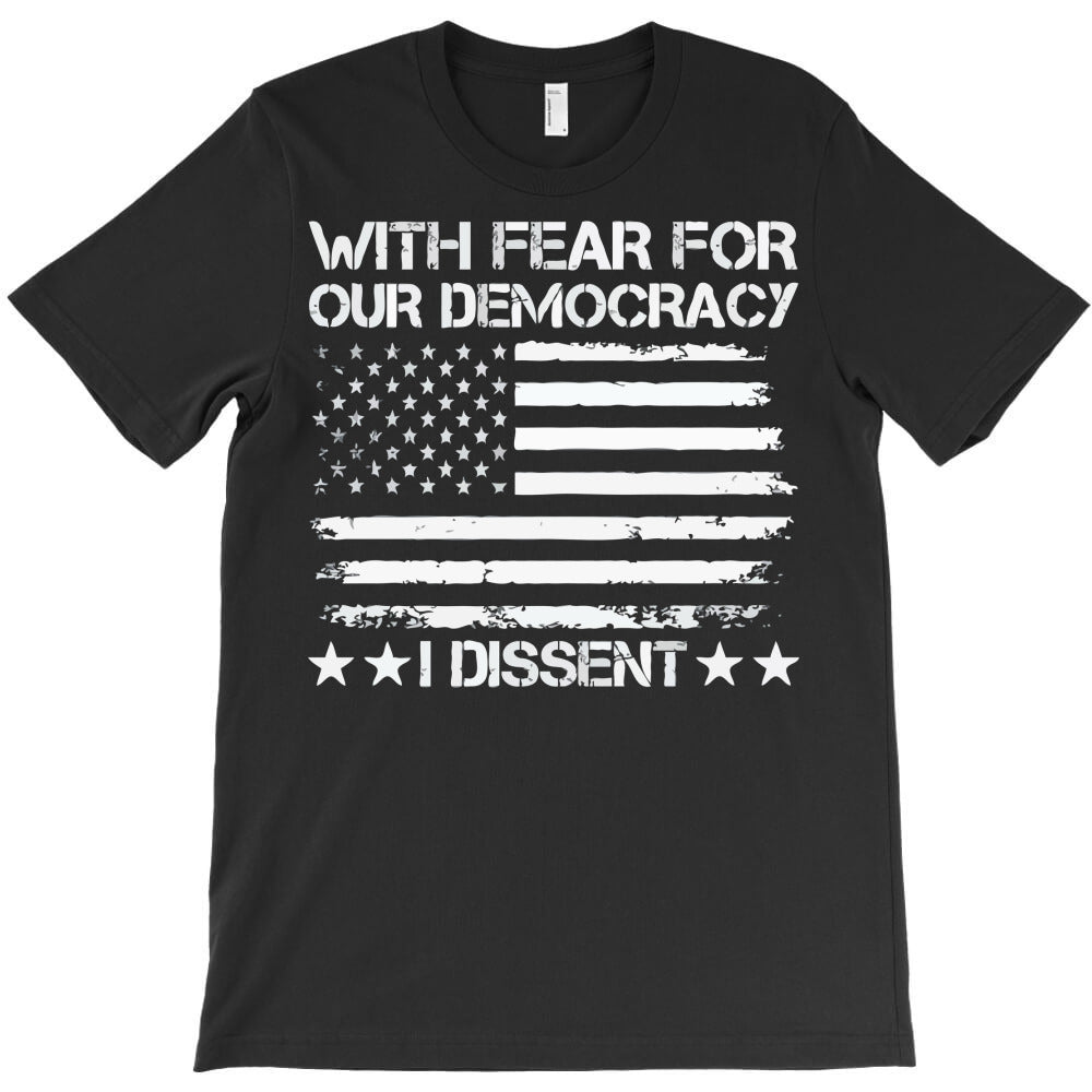 distressed american flag dissent T-Shirt