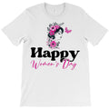 Celebrate Womens Day Floral Butterfly Silhouette T-Shirt
