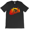 mountain biker at sunset T-Shirt