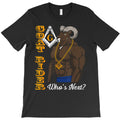 muscular goat character with masonic symbols T-Shirt