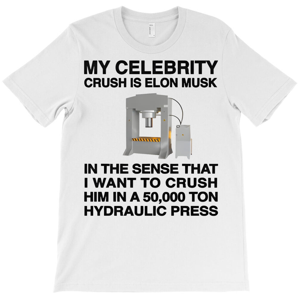 Elon Musk My Celebrity Crush Hilarious Meme T-Shirt