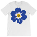 blue flower art T-Shirt