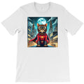 superhero cat in the city T-Shirt
