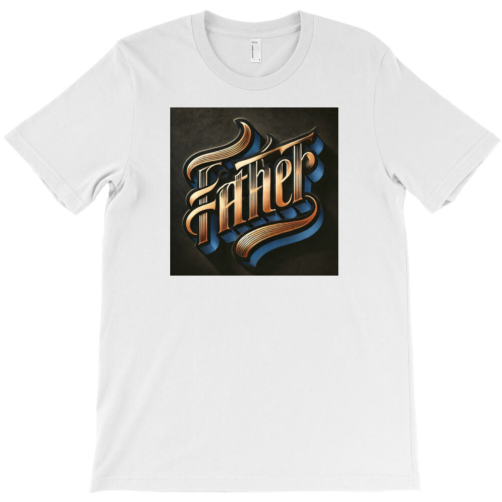 goldblue father typography art T-Shirt