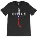 chilean map and flag distressed chile souvenir t shirt T-Shirt
