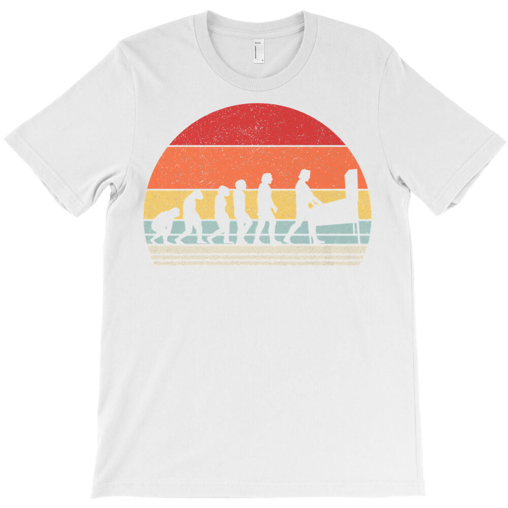 vintage retro evolution of the pinball lover premium t shirt T-Shirt