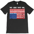 upside down usa flag in distress t shirt T-Shirt