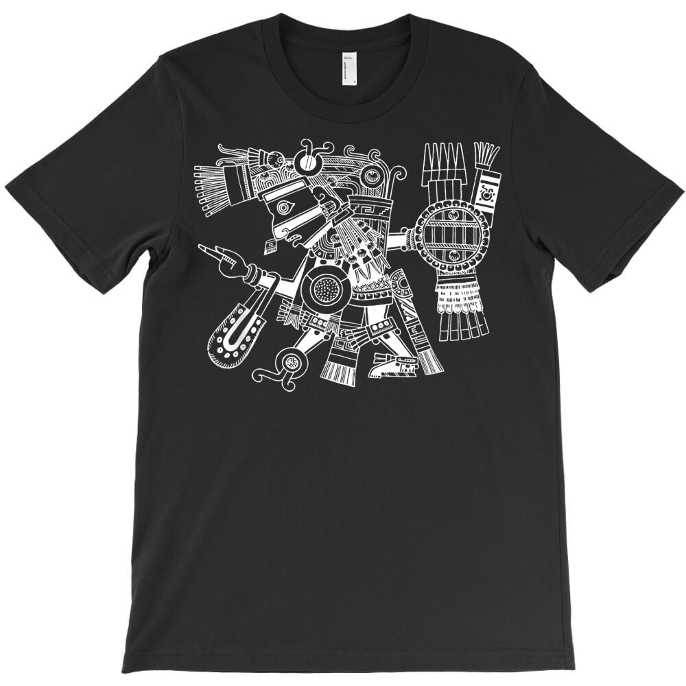maya patron deity tezcatlipoca warrior aztec indians mexico t shirt T-Shirt