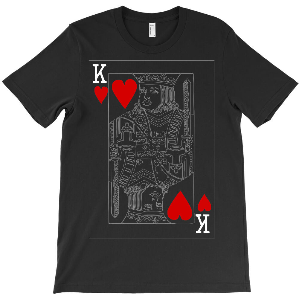 king of hearts playing card T-Shirt